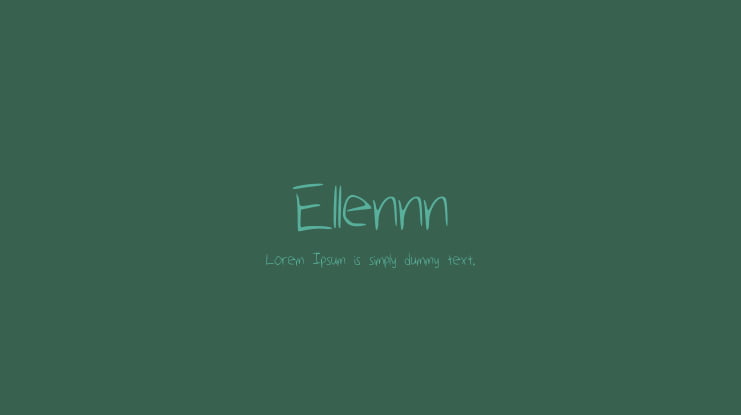 Ellennn Font