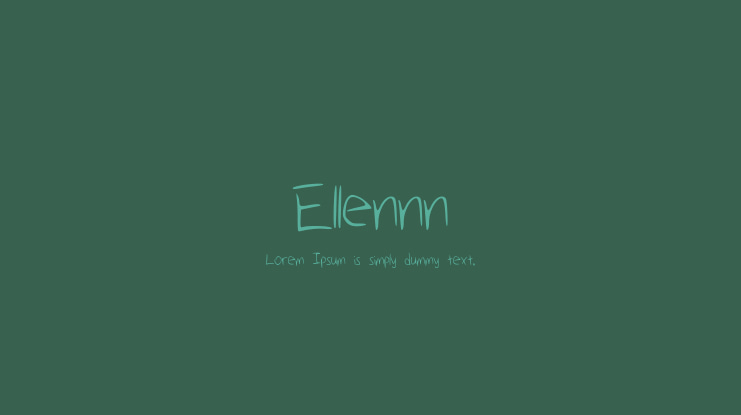 Ellennn Font