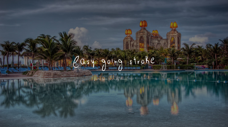 Easy going stroke Font