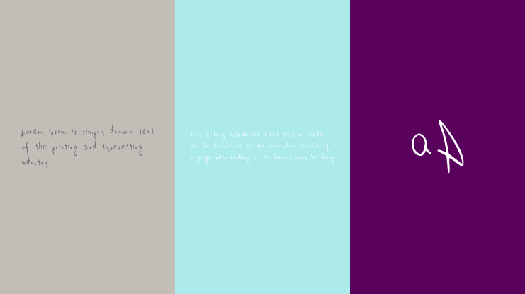 Easy going stroke Font