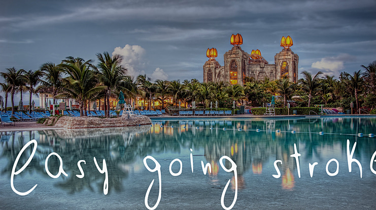 Easy going stroke Font