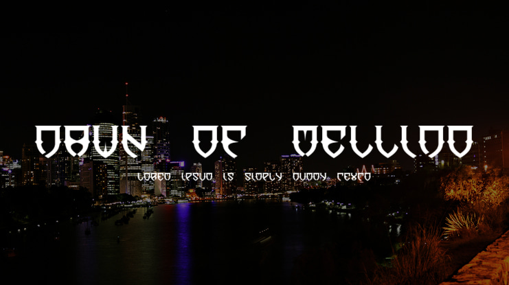 Dawn of Mellido Font