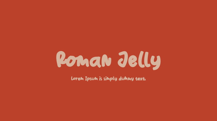 Roman Jelly Font