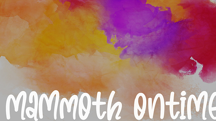 Mammoth Ontime Font