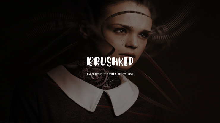 BRUSHKID Font