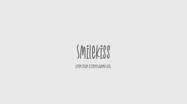 Smilekiss Font