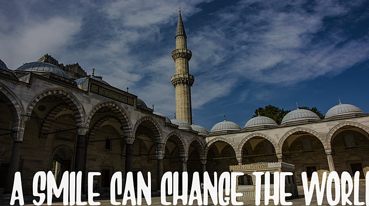 A Smile Can Change The World Font
