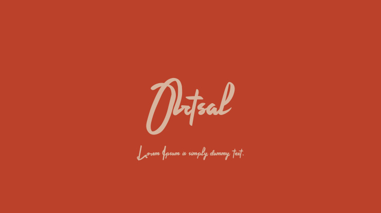 Ortsal Font