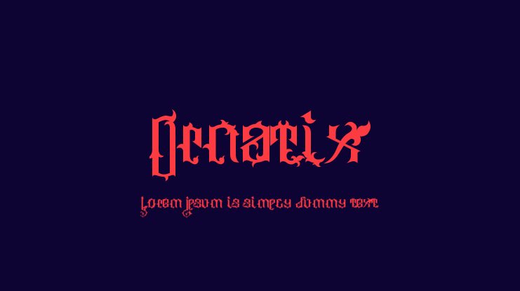 Ornatix Font