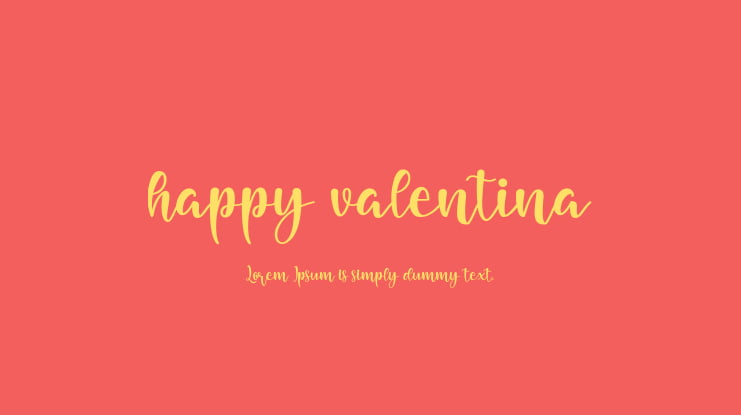 happy valentina Font