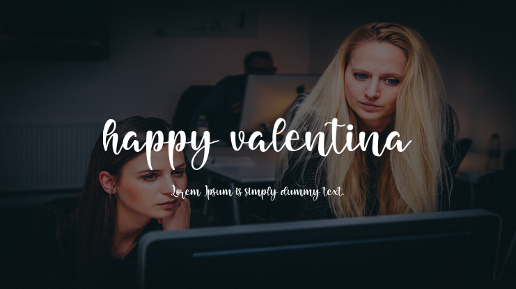 happy valentina Font