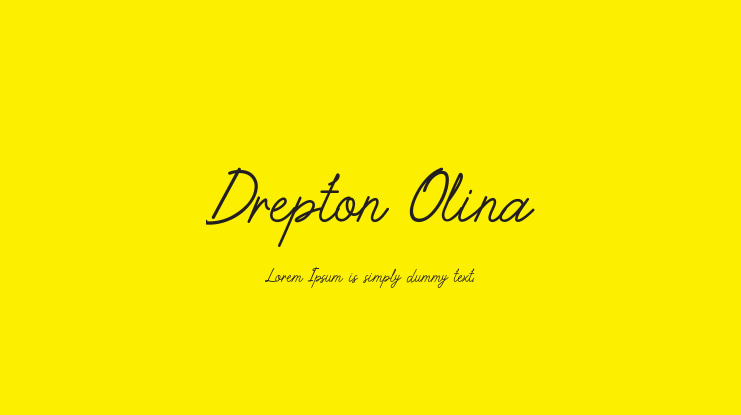 Drepton Olina Font