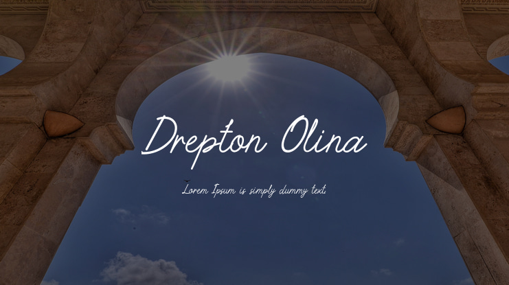 Drepton Olina Font