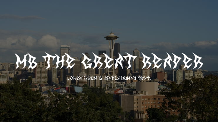 MB The Great Reaper Font