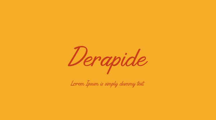 Derapide Font