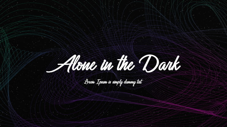Alone in the Dark Font