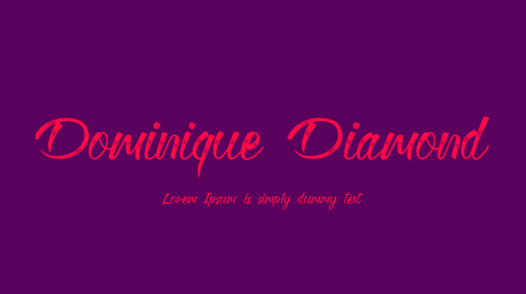 Dominique Diamond Font