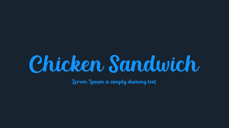 Chicken Sandwich Font