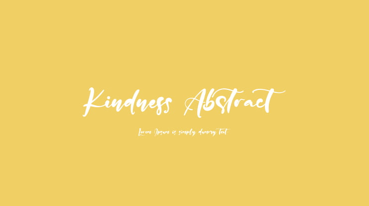 Kindness Abstract Font
