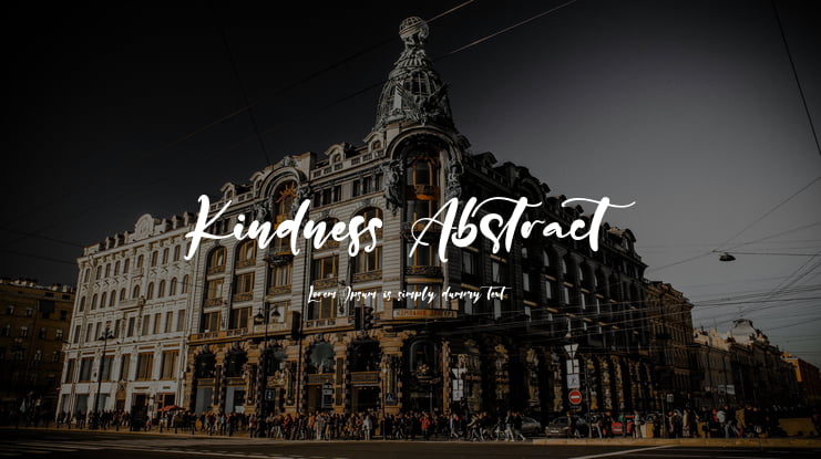 Kindness Abstract Font