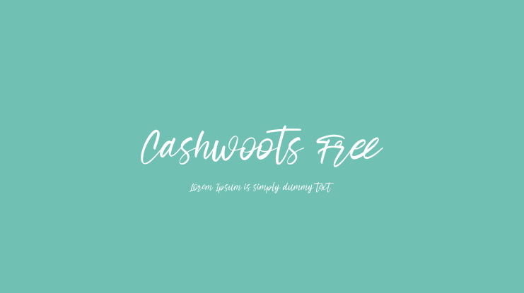 Cashwoots Free Font