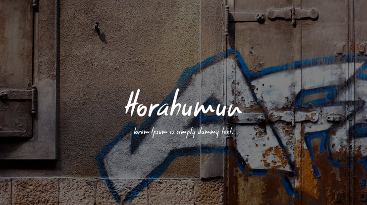 Horahumun Font