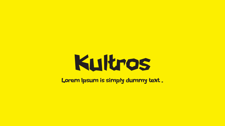Kultros Font