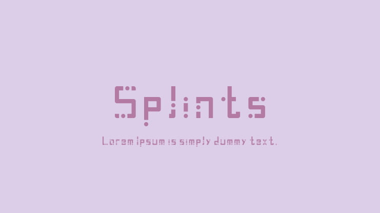 Splints Font