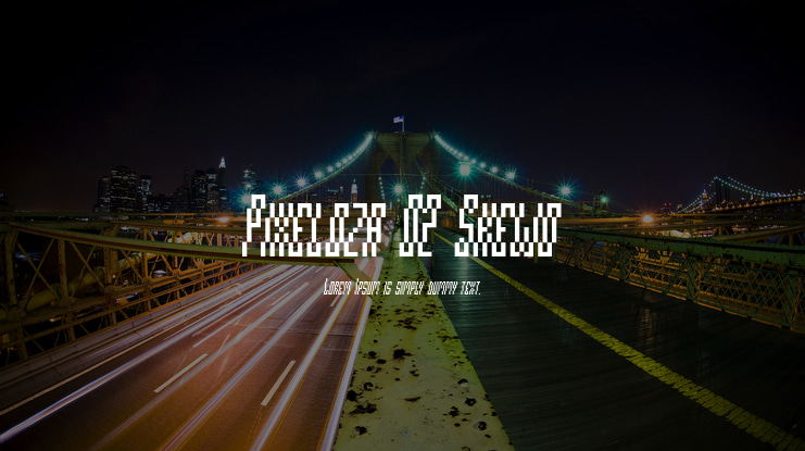 Pixeloza 02 Skewo Font
