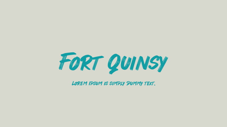 Fort Quinsy Font