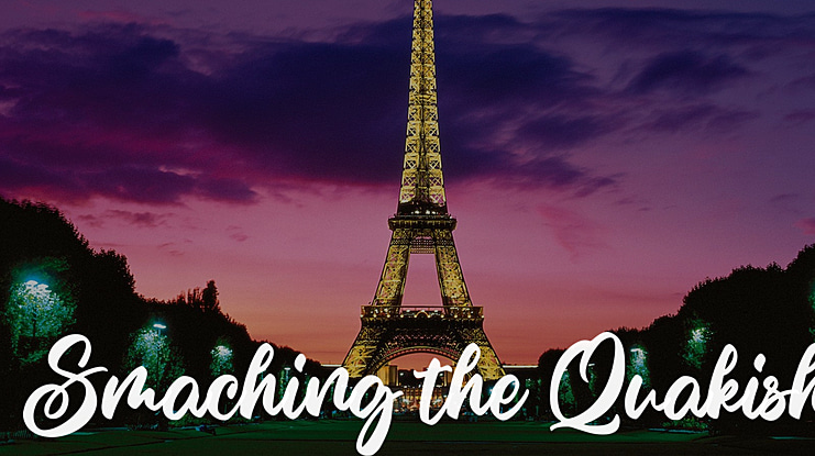 Smaching the Quakish Font