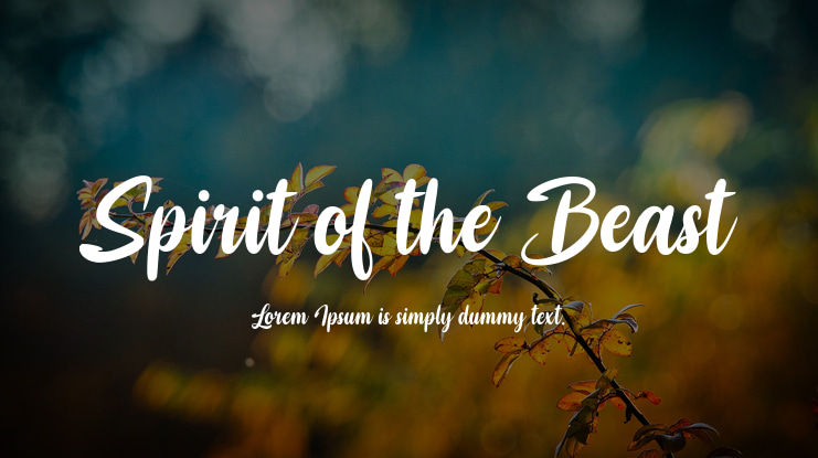 Spirit of the Beast Font