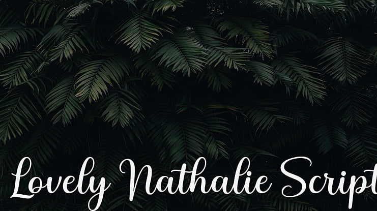 Lovely Nathalie Script Font