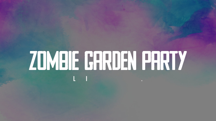 ZOMBIE GARDEN PARTY Font