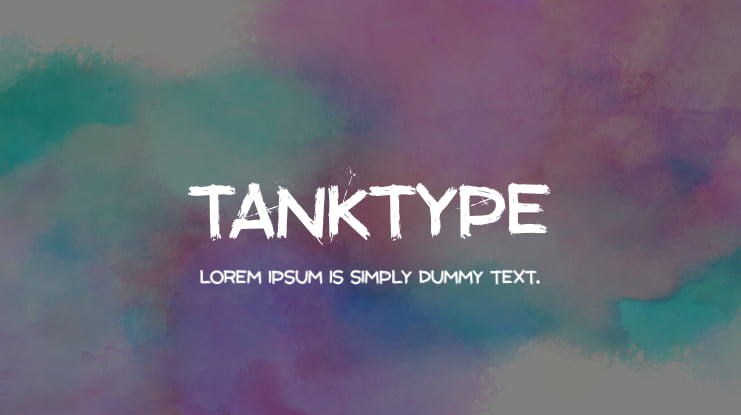 TANKTYPE Font