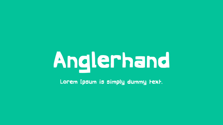 Anglerhand Font