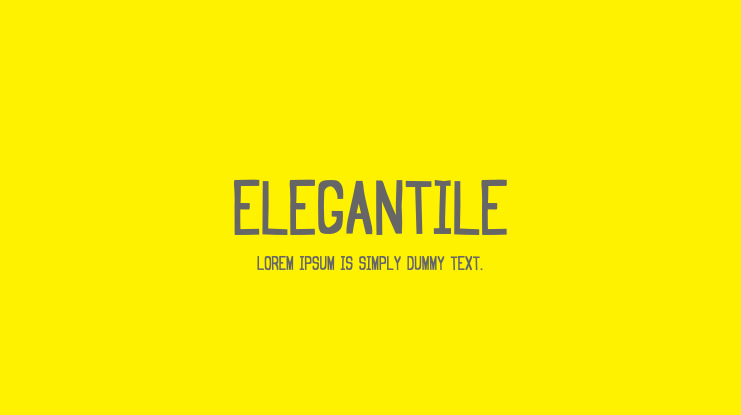 Elegantile Font