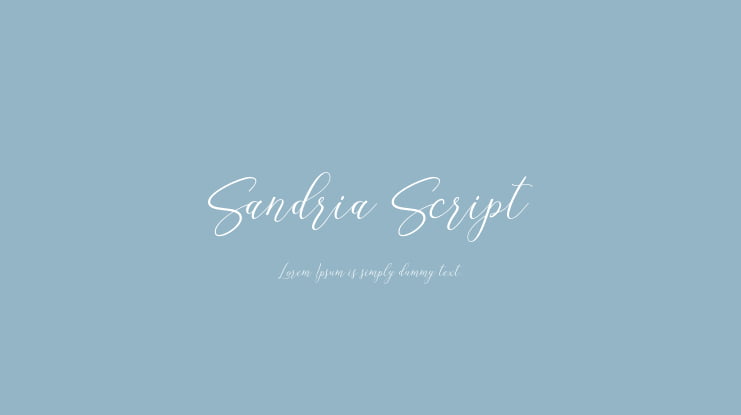 Sandria Script Font
