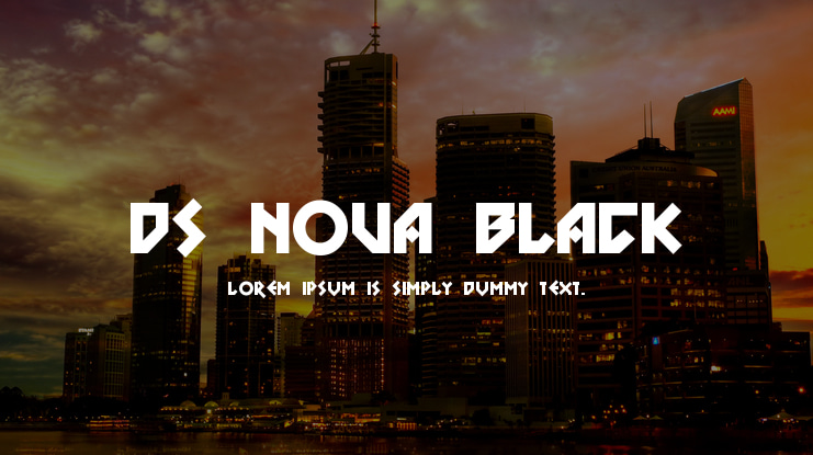 DS Nova Black Font