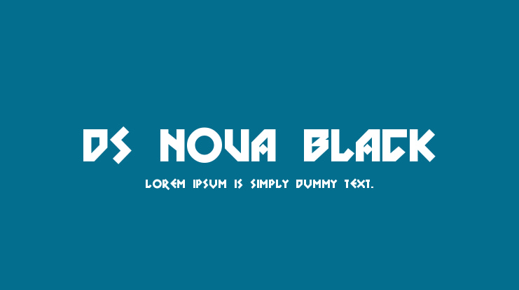 DS Nova Black Font