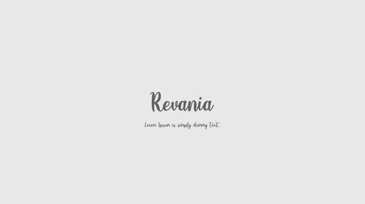 Revania Font