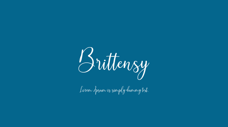 Brittensy Font