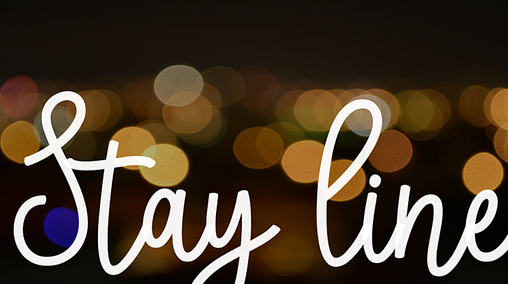 Stay line Font