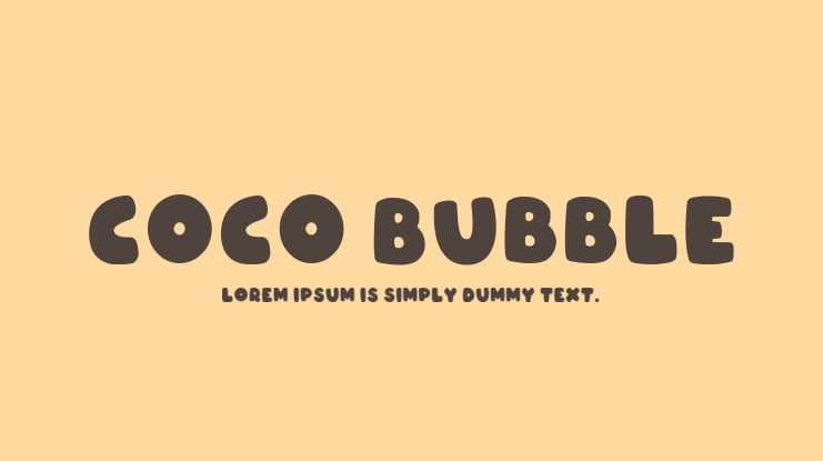 Coco Bubble Font