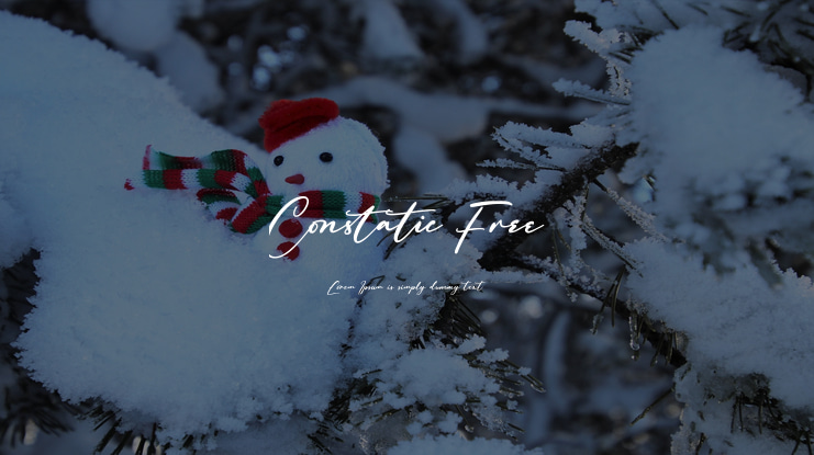 Constatic Free Font