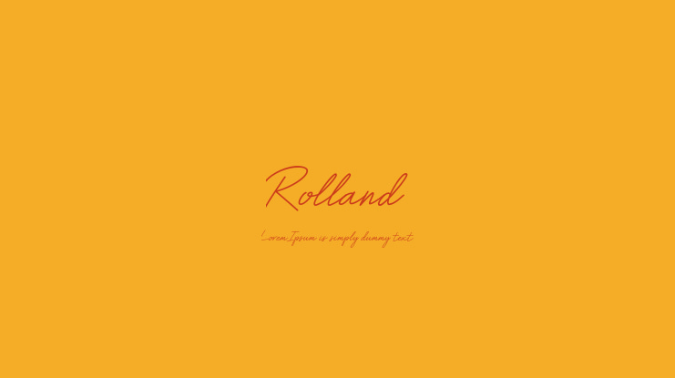 Rolland Font