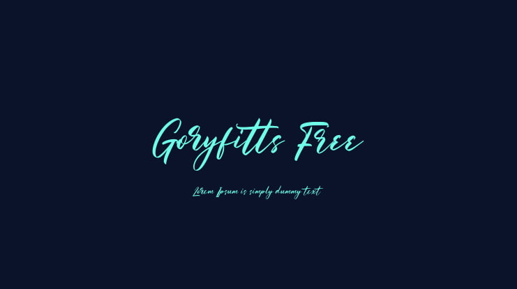 Goryfitts Free Font