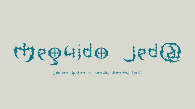 Meguido Jed@ Font