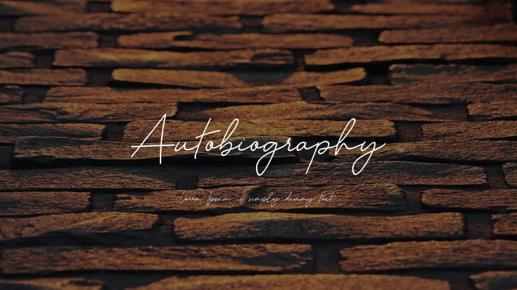 Autobiography Font