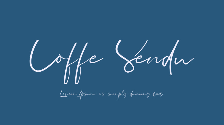 Coffe Sendu Font